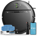 Robot Vacuum and Mop for Pet Hair, 2-in-1 Robot Vacuum Cleaner for Hard Floors&Carpets with 2.87'' Slim Design, Wi-Fi/App/Voice Control, 3D Obstacle Avoidance & Self-Charging
