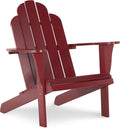 Linon Red Adirondack Chair, 30.4' W x 37.6' D x 37.8' H