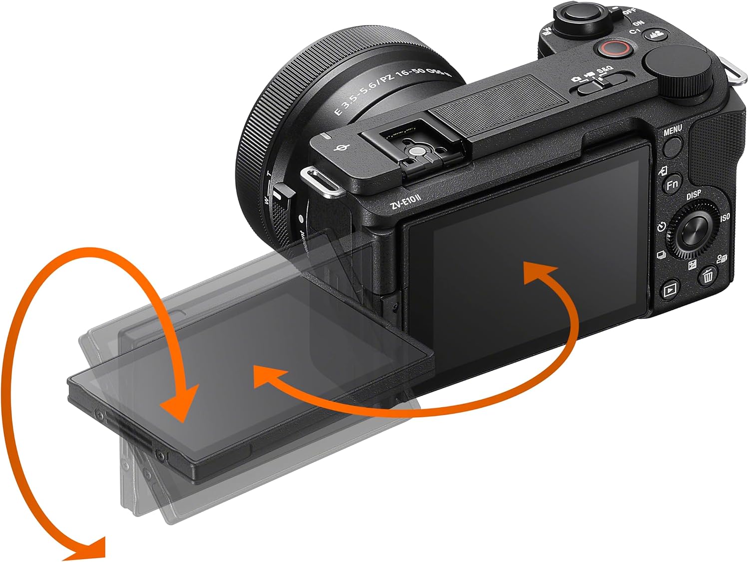 Sony Alpha ZVE10 II - APS-C Interchangeable Lens Mirrorless Content Creators' Camera - Black - with Lens