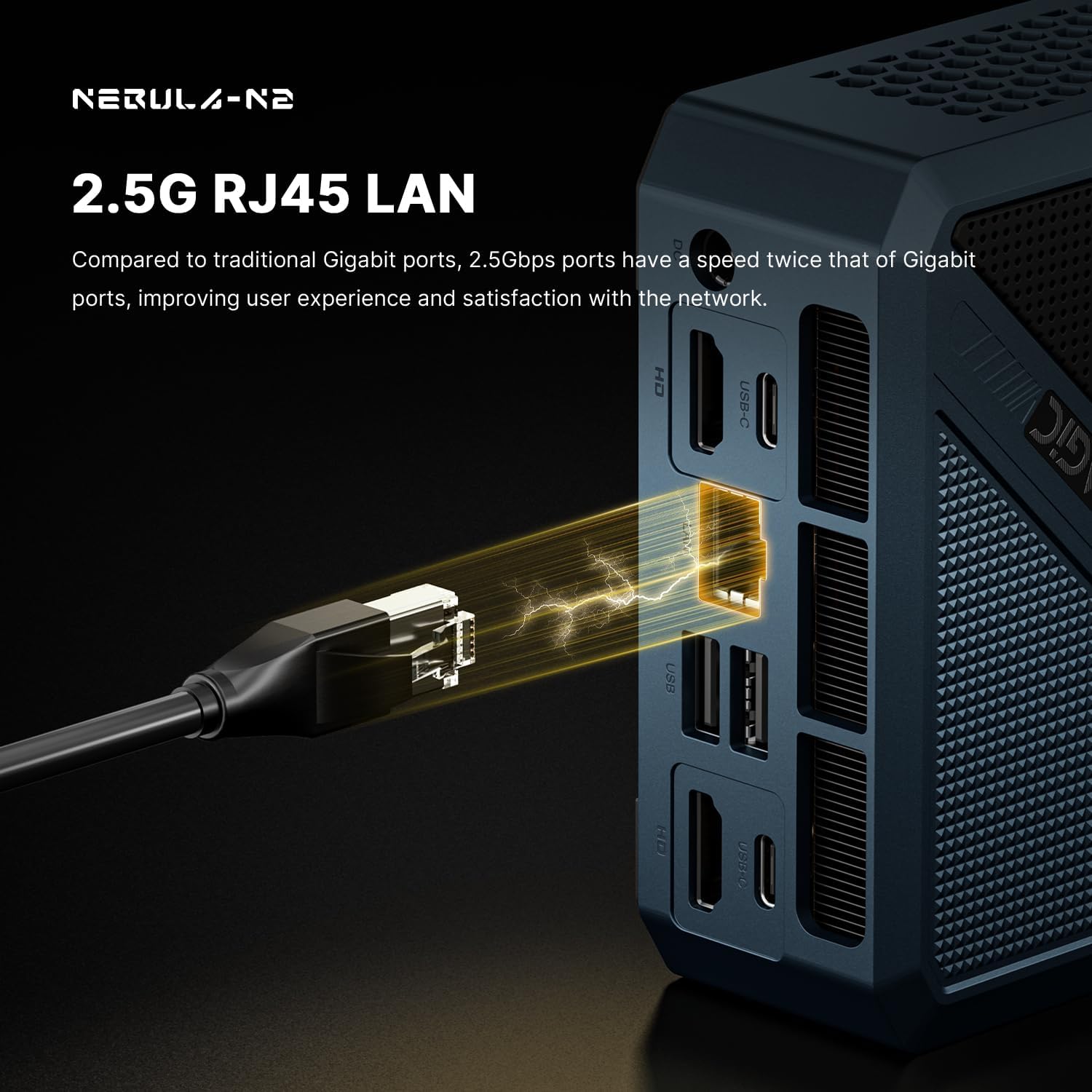 N2 PRO Ryzen 7 6800H Mini Gaming PC, 32GB DDR5 1TB PCIe SSD, Quad 4K Display/2.5 Gigabit LAN/Wi-Fi 6E/BT 5.2/11 Pro OS /8K USB4