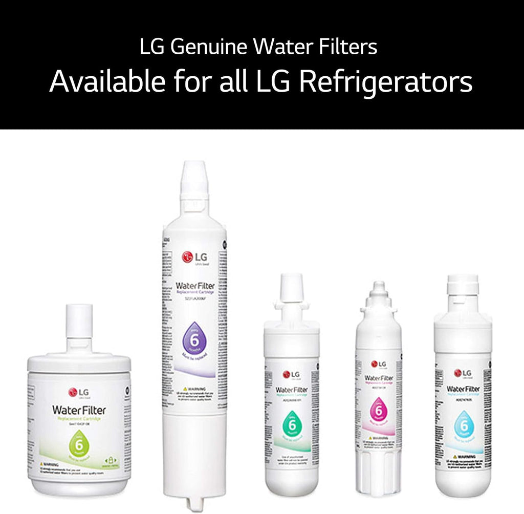 LG LT700P LT700P3 Refrigerator Water Filter, 3 Count (Pack of 1), White