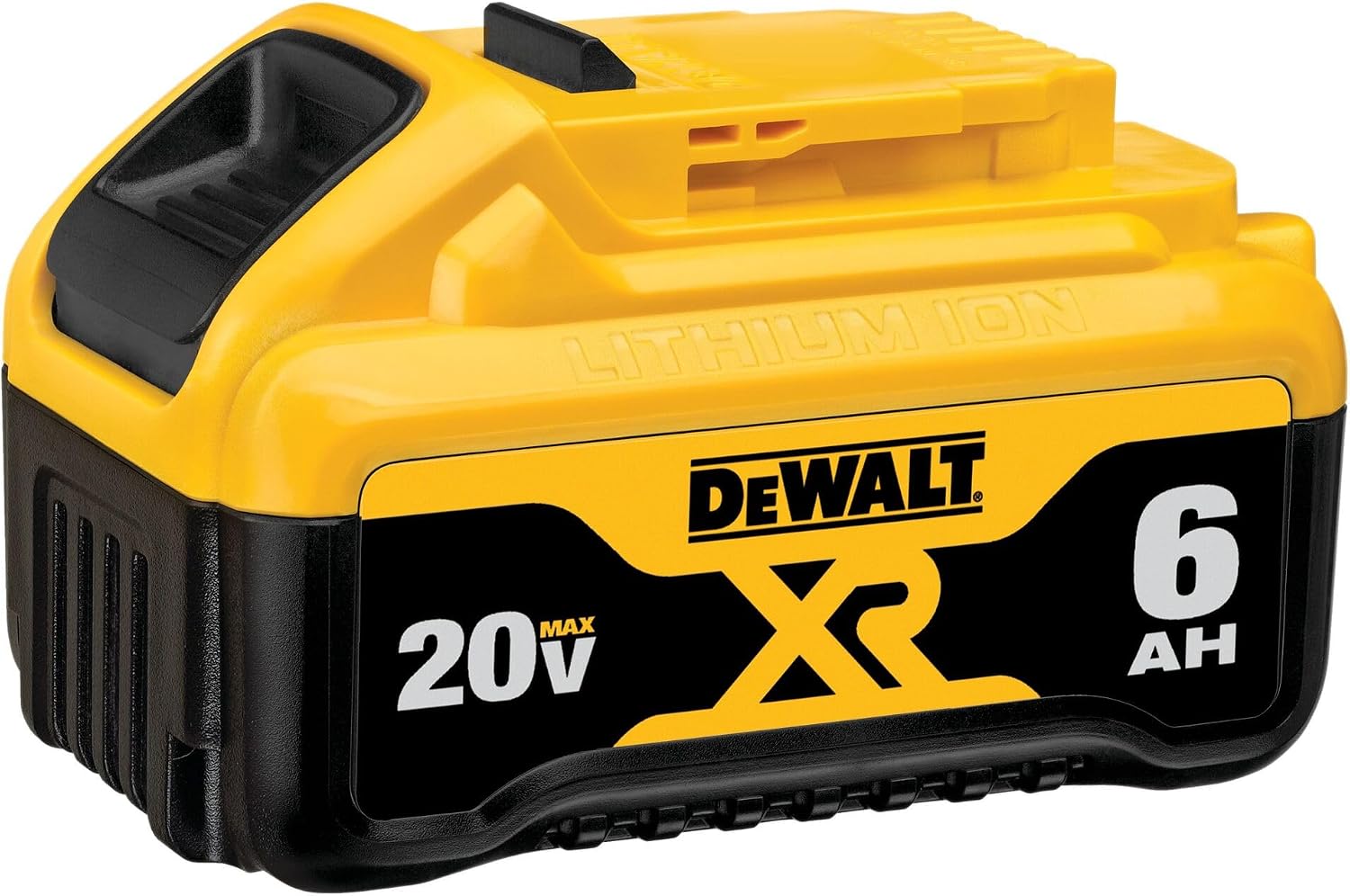 DEWALT 20V MAX XR Battery 6 Ah Lithium Ion, 2-Pack, Premium High Capacity Long Lasting Cordless Tool Battery Packs (DCB206-2)