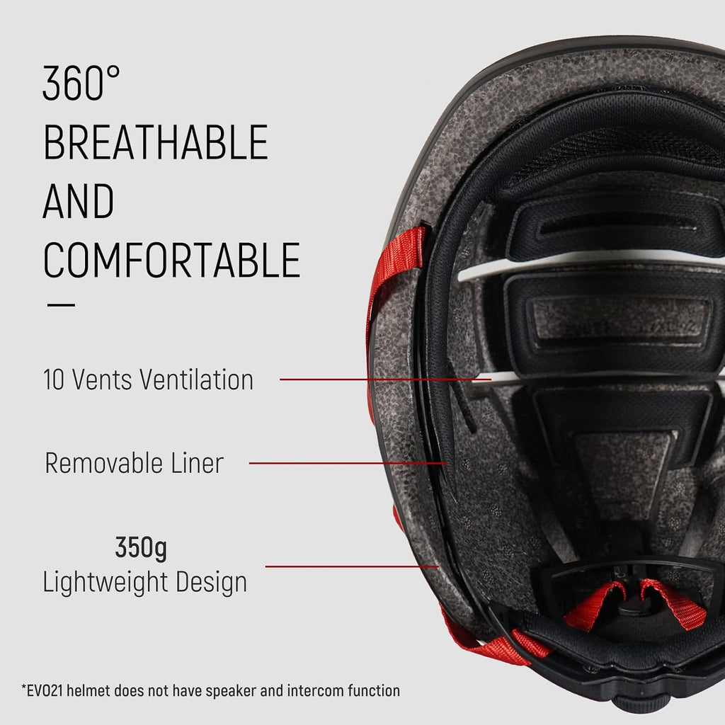 LIVALL EVO21 Smart Bike Helmet with Light, Smart Helmet with Wide-Angle Light | Turn Signals | Brake Warning Light | Fall Detection, Bike Helmets for Men Women, Bicycle Helmet for Urban Commuter