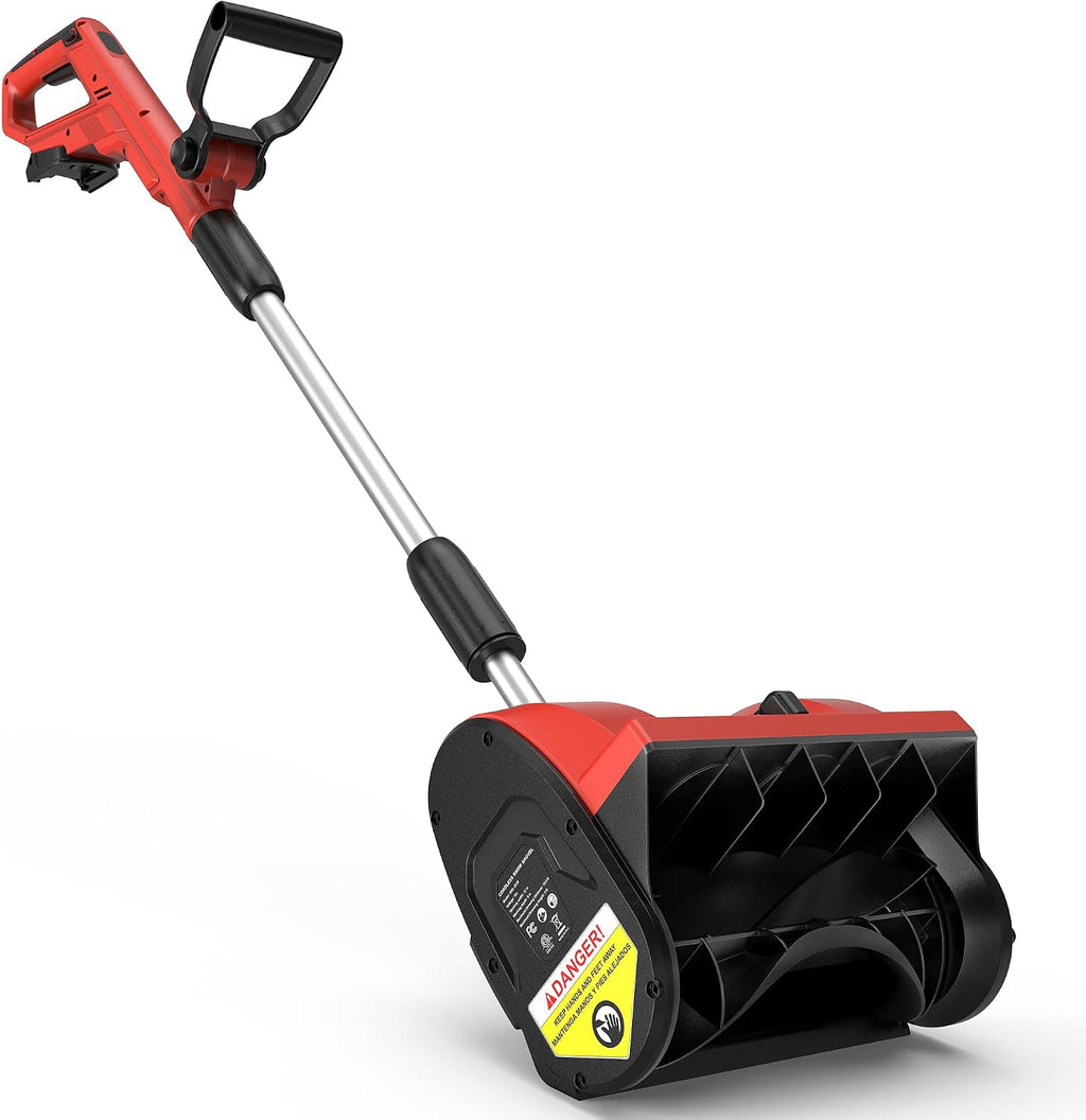 12' Cordless Snow Shovel (NO Battery) Compatible with Milwaukee 18V Battery, Electric Snow Shovel with Directional Plate & Adjustable Front Handle, Cordless Snow Blower for Driveway/Patio/Sidewalk