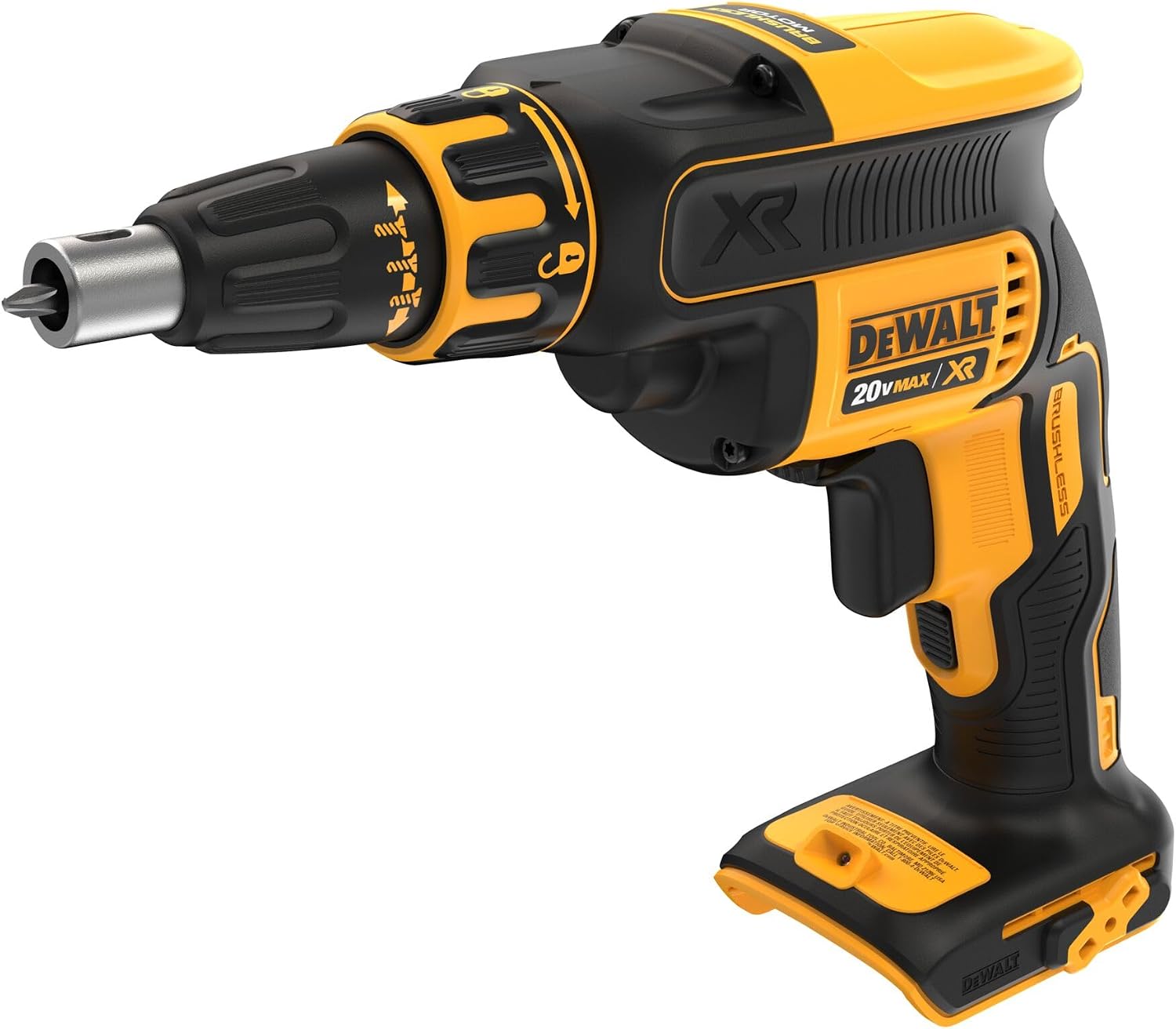 DEWALT 20V MAX XR Drywall Screw Gun, Cordless, 4,400 RPM, LED Light, Bare Tool Only (DCF620B)