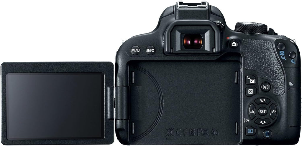 Canon EOS Rebel T7i DSLR Camera with 18-55mm Lens - Black (Renewed)