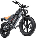 DEEPOWER Electric Bike for Adults,2000W Peak Motor&32MPH Electric Dirt Bike，48V 20AH/35AH/60AH Battery, 70-160 Max Miles,Dual Suspension Ebikes for Adults, 20' Fat Tire E Bike