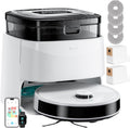 Lefant Robot Vacuum and Mop, 15000Pa Suction, 90-Day Self-Emptying, Auto Mop Washing&Drying, Obstacle Avoidance, All-in-One for Pet Hair Carpet, 5G WiFi Alexa/APP/iWatch Control, M3 White