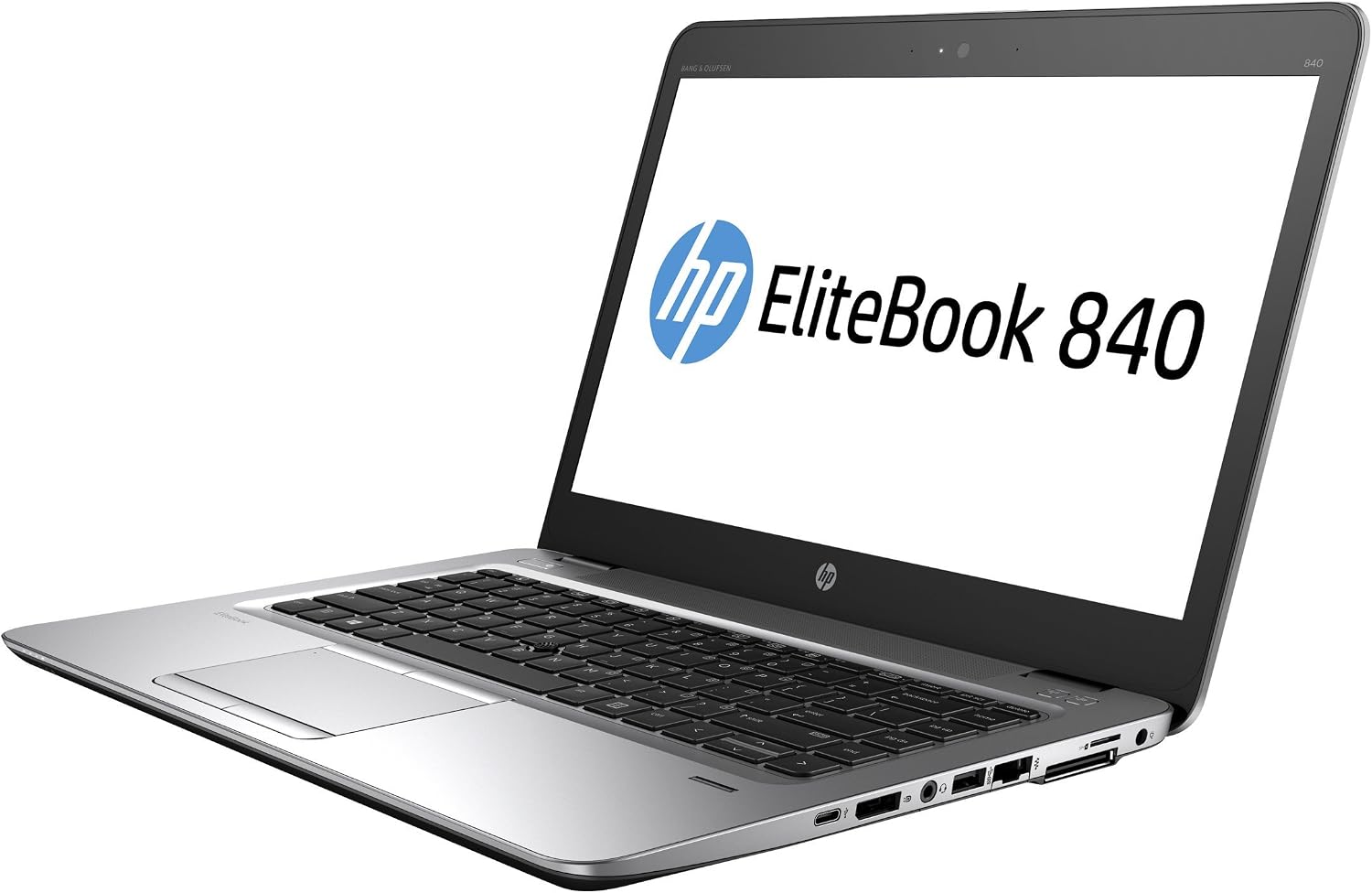 HP Elitebook 840 G4 14in Notebook, Windows, Intel Core i5 2.5 GHz, 8 GB RAM, 256 GB SSD, Silver (1GE41UT#ABA) (Renewed)