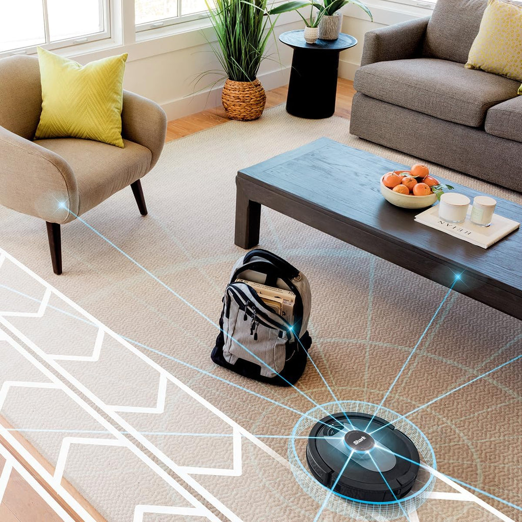 Shark UR2500SR AI Ultra Robot Vacuum with Self-Empty Base, Bagless, 30-Day Capacity, LIDAR Navigation, Compatible with Alexa, WiFi Connected, Black