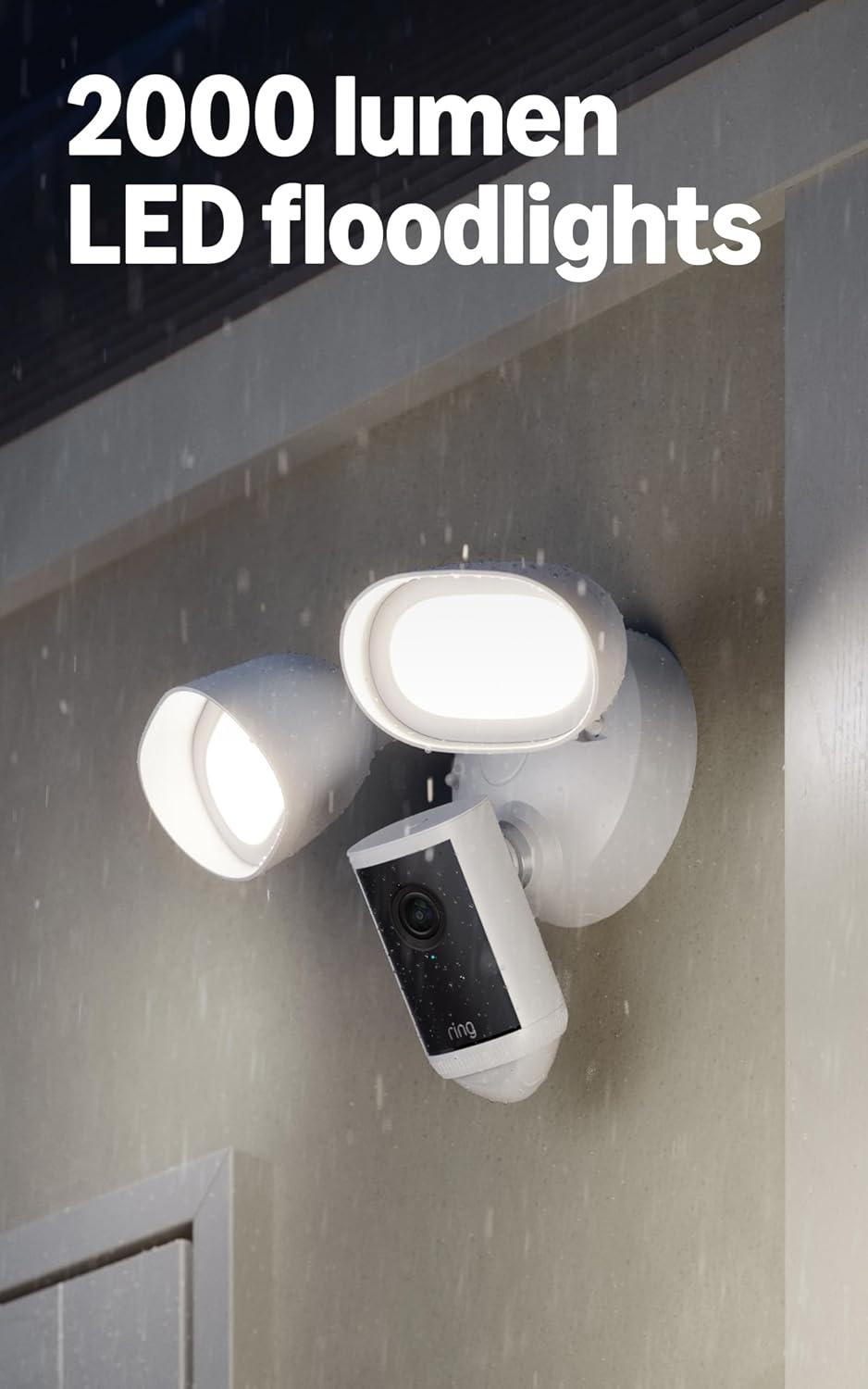 Ring Floodlight Cam Pro (Newest Model), Black with Outdoor Cam Plus, Battery, Black