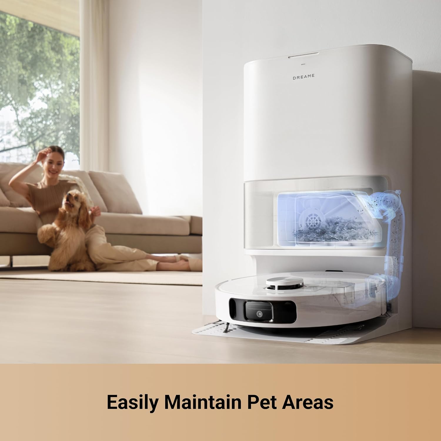 DREAME L10s Ultra Gen 2 Robot Vacuum and Mop, 10,000Pa, MopExtend Tech,75 Days Auto-Empty, Mop Self-Washing&Drying, Smart Obstacle Avoid, Carpet Cleaning (Renewed)