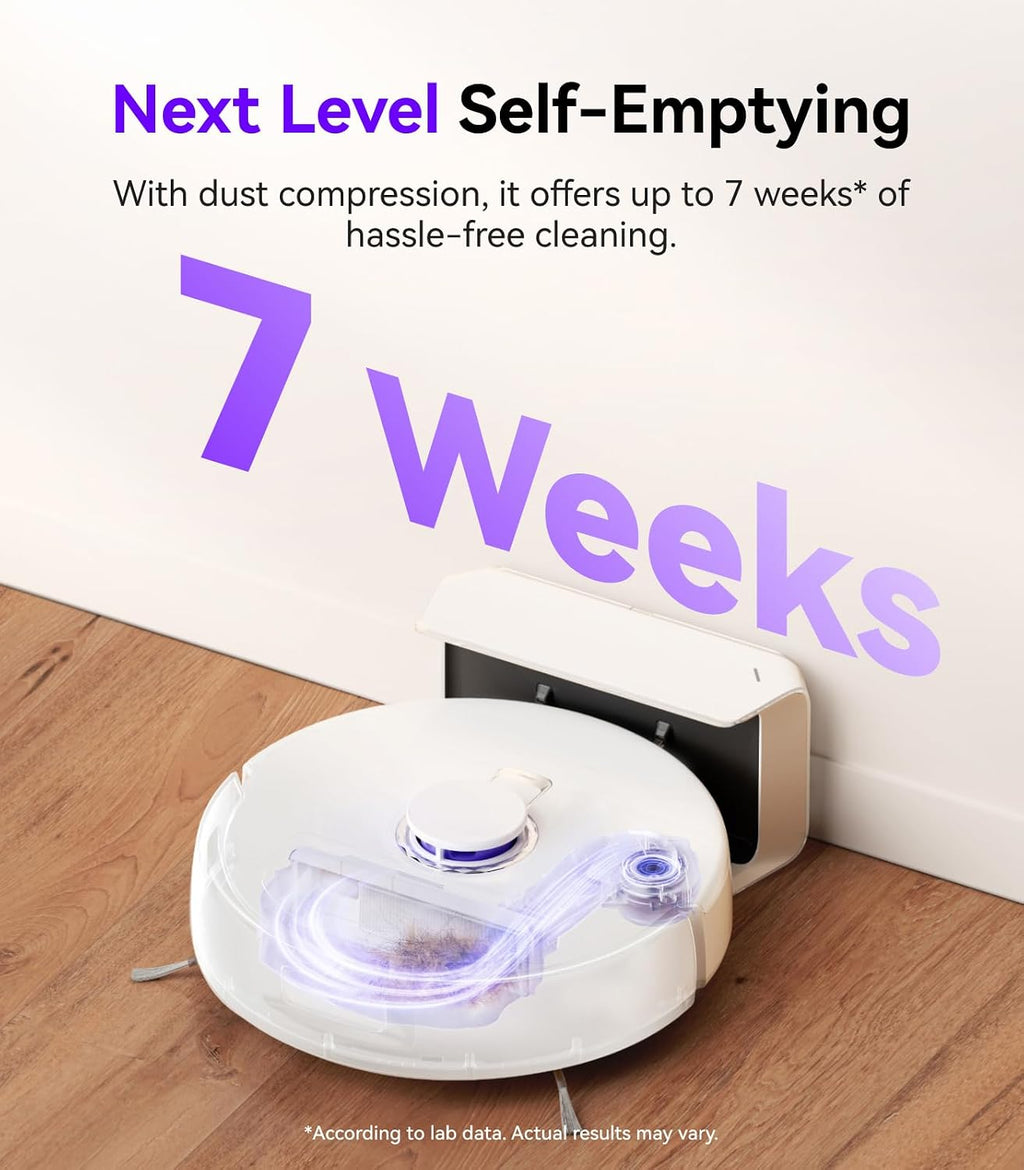 Narwal Freo X Plus Robot Vacuum and Mop, 7-Week Dust Storage, Zero Tangles, 7800Pa Suction, Mopping, Tri-Laser Obstacle Avoidance, LiDAR Navigation, Multi-Floor Mapping, Alexa Control (Renewed)