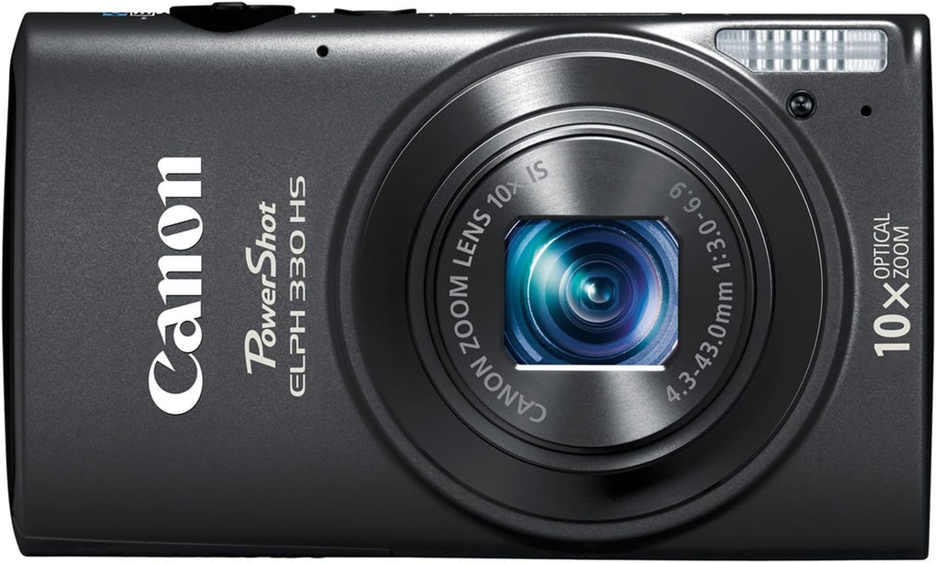 Canon PowerShot ELPH 330 12.1MP Digital Camera with 10x Optical Image Stabilized Zoom with 3-Inch LCD (Black)