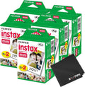 Fujifilm Instax Mini Instant Camera Film: 100 Shoots Total, (10 Sheets x 10) - Capture Memories Anytime, Anywhere-Boomph's Comprehensive Ultimate Performance Cloth Solution for Perfect Picture Quality