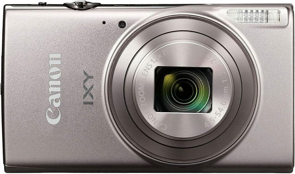 Canon PowerShot IXY 650 / ELPH 360 HS Compact Digital Camera 12x Optical Zoom (Silver) Bundle with 64GB Memory Card + Camera Case + Card Reader + Spider Tripod + More (13pc Bundle) (Renewed)