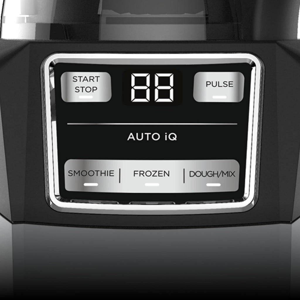 Ninja Blender, Compact Kitchen System, 1200W, 3 Functions for Smoothies, Dough & Frozen Drinks with Auto-IQ, 72-oz.* Blender Pitcher, 40-oz. Processor Bowl & 18-oz. Single-Serve Cup, Grey, AMZ493BRN