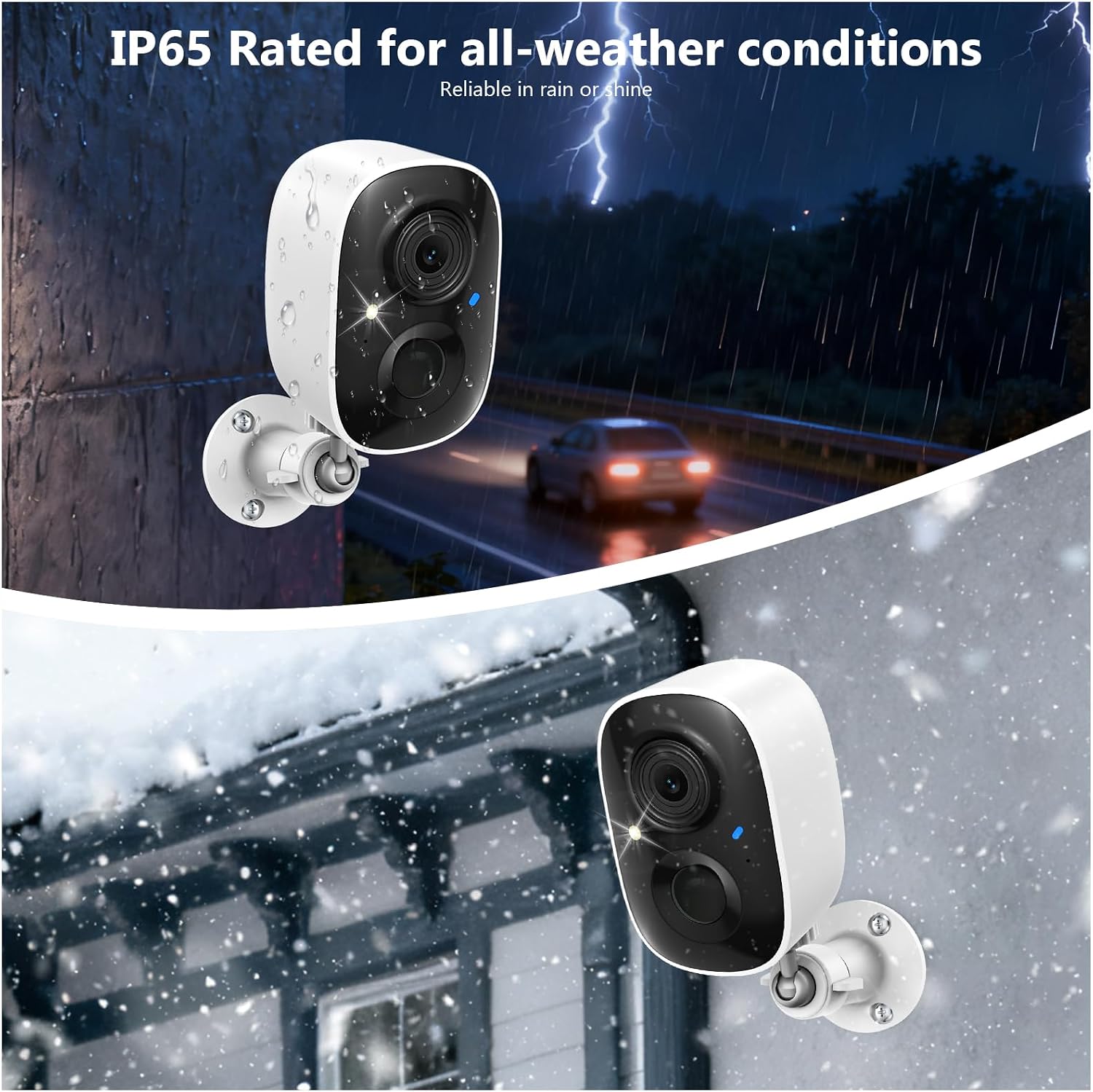 2K FHD Security Camera Wireless Outdoor Cameras for Home Security,AI Human Detection,Instant Alert,Color Night Vision,SD/Cloud Storage,Solar/Battery Powered,2.4G WIFI Only,Spotlight,Siren Alarm,4 Pack