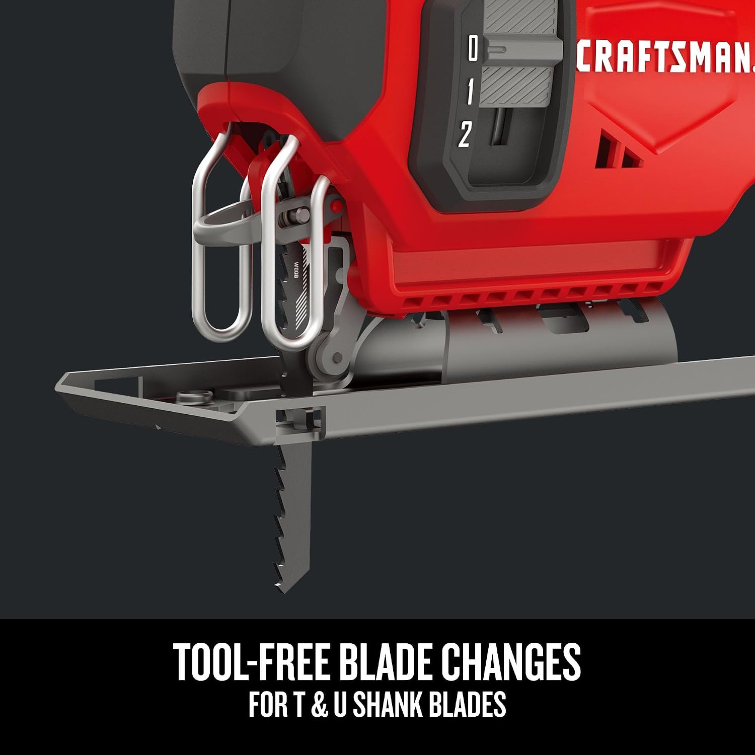 CRAFTSMAN V20 Cordless Jig Saw Kit, 3 Orbital Settings, Up to 2,500 SPM, Battery and Charger Included (CMCS600D1)