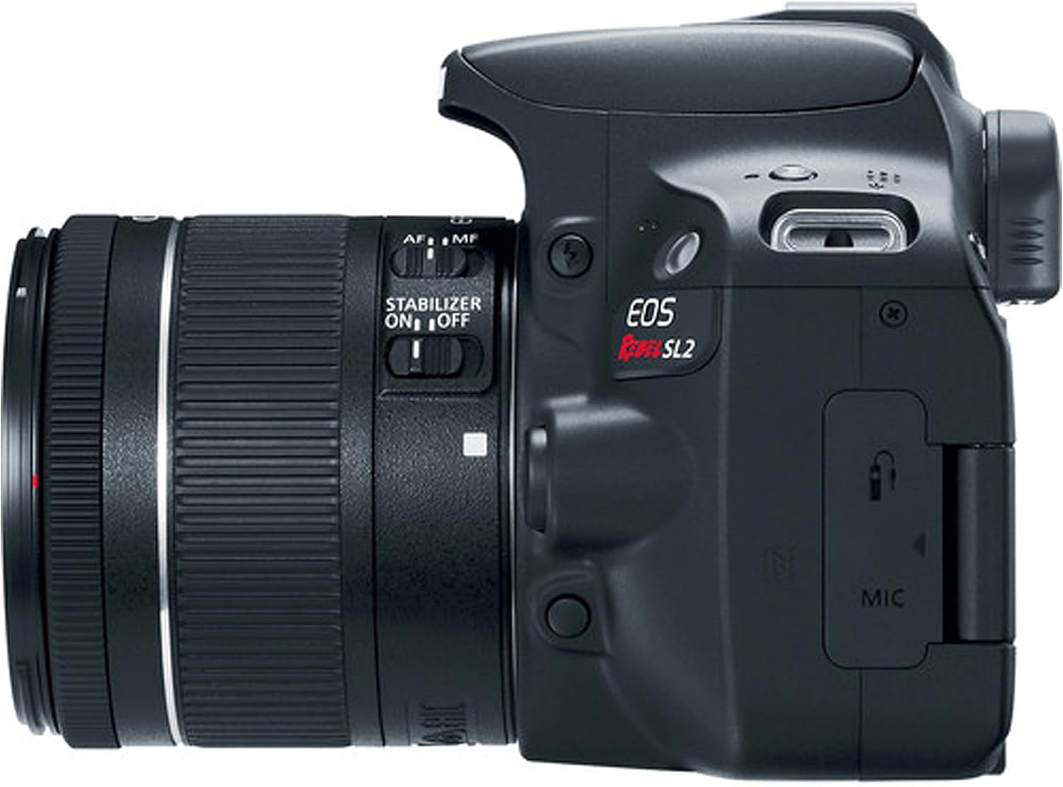 Canon EOS Rebel SL2 DSLR Camera with 18-55mm f/3.5-5.6 STM Zoom Lens + 32GB Card, Tripod, Case, and More (18pc Bundle) (Renewed)