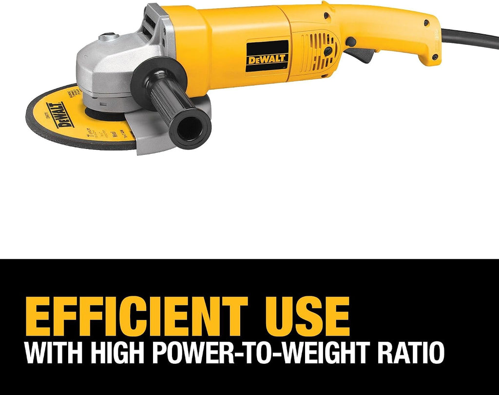 DEWALT Angle Grinder, 7-Inch, 13-Amp, 8,000 RPM, With Dust Ejection System, Corded (DW840)