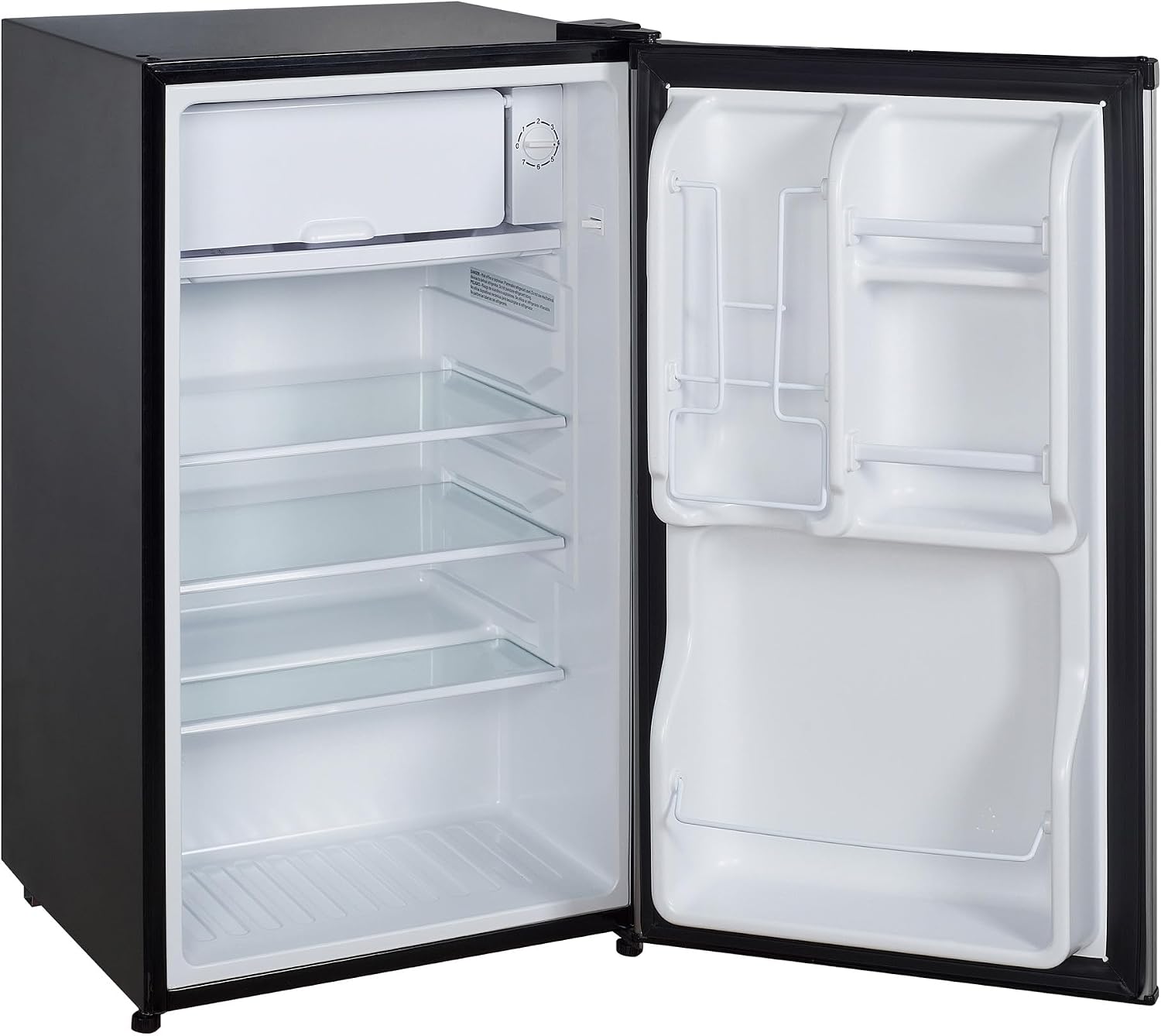 Magic Chef 3.5 cu. ft. Mini Refrigerator in Black with Freezer Section