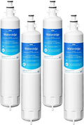 Waterdrop WD-F19C Replacement for GE® RPWFE®, RPWF (Built-in CHIP) Refrigerator Water Filter, Compatible with GFE28GYNFS, GFE28GELDS, PFE28KELDS, PFE28KYNFS, GFD28GELDS, PWE23KELDS, 4 Filters