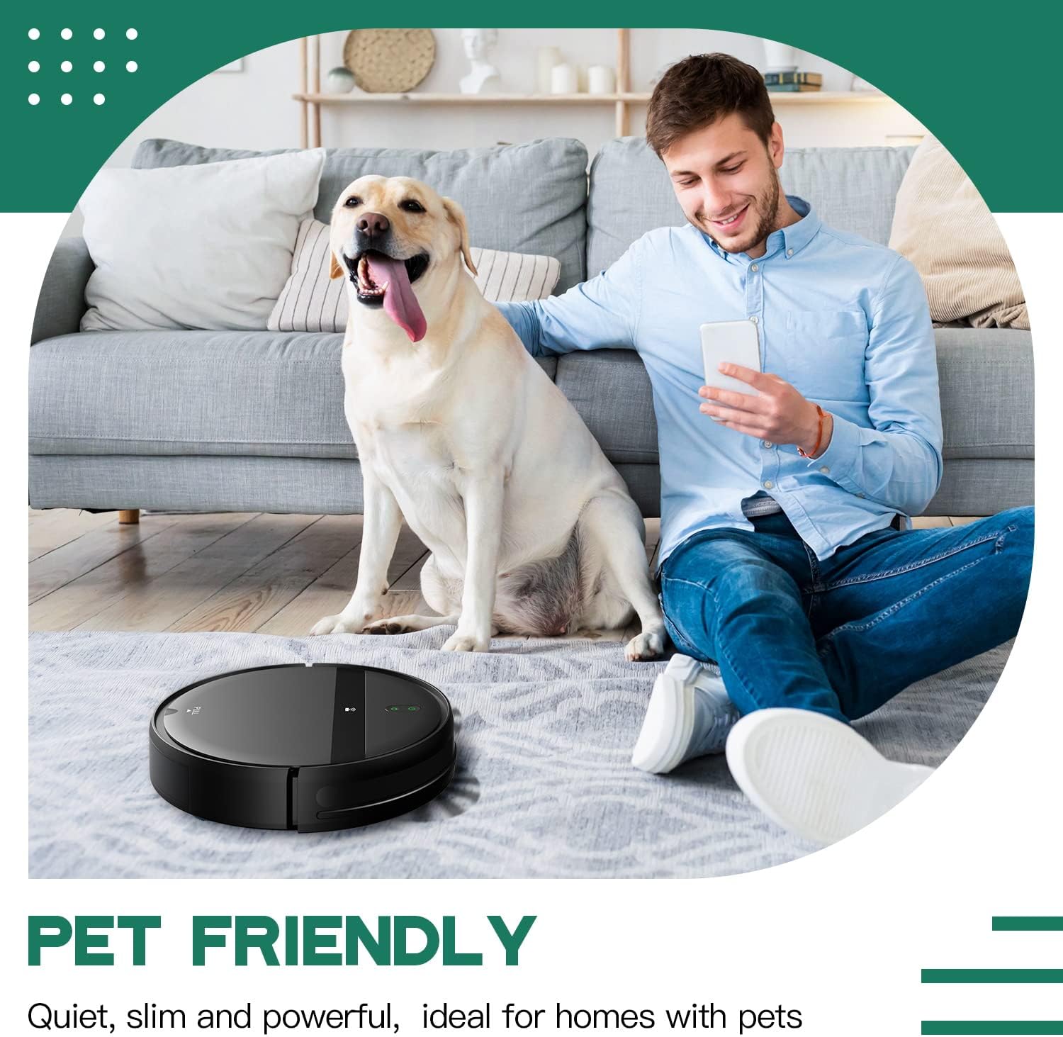 Kilgone Robot Vacuum and Mop Combo with Smart 3D Avoidance | 2 in 1 Mopping Robotic Vacuum Cleans Hard Floors & Carpets | Powerful Suction & Tangle-Free for Pet Hair | App/Wi-Fi/Alexa, Self-Charging