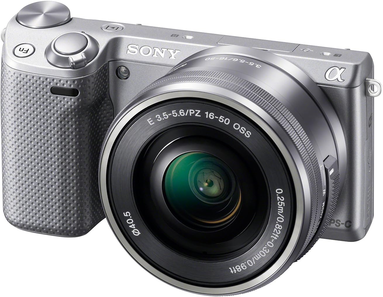 Sony NEX-5TL/S Mirrorless Digital Camera with 16-50mm Power Zoom Lens (Silver)