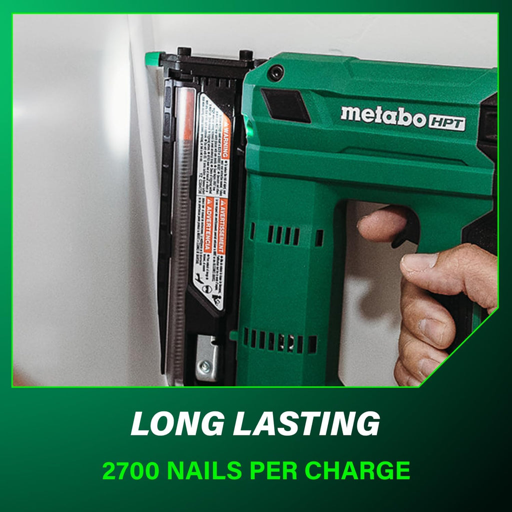 Metabo HPT 18V MultiVolt Cordless Compact Pin Nailer Kit, 23 Gauge Nailer with Power Tool 2.0Ah Lithium Ion Battery, Drives 5/8' to 1-3/8' Headless Pin Nails, 5-Year Warranty, NP1835DA
