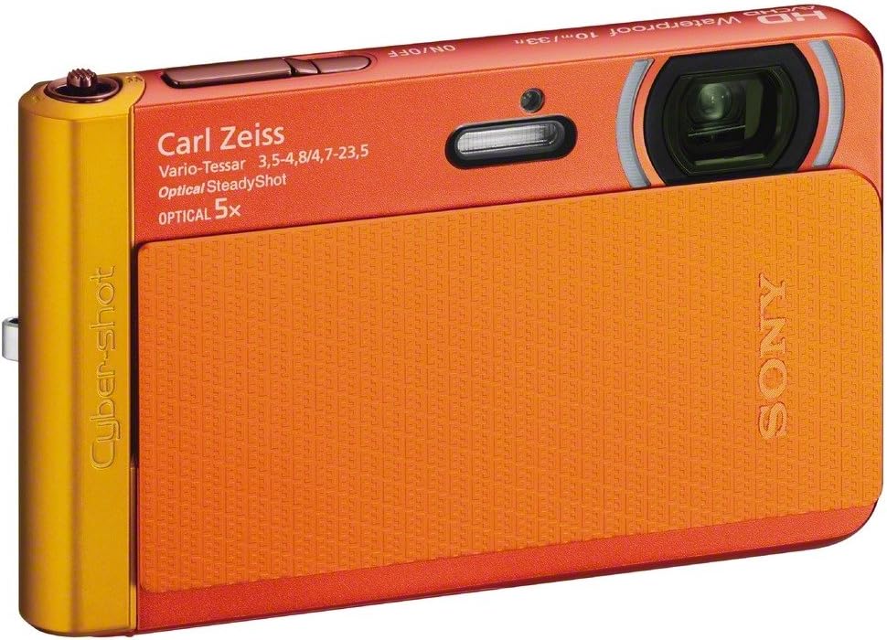 Sony DSC-TX30/D 18 MP Digital Camera with 5x Optical Image Stabilized Zoom and 3.3-Inch OLED (Orange)
