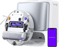 NARWAL Flow Robot Vacuum and Mop Combo, FlowWash Real-Time Self-Cleaning Track Mop, 22,000 Pa Suction, Dual-Camera AI Obstacle Avoidance, Carpet & Edge Cleaning, Self-Emptying Robot Vacuum,White