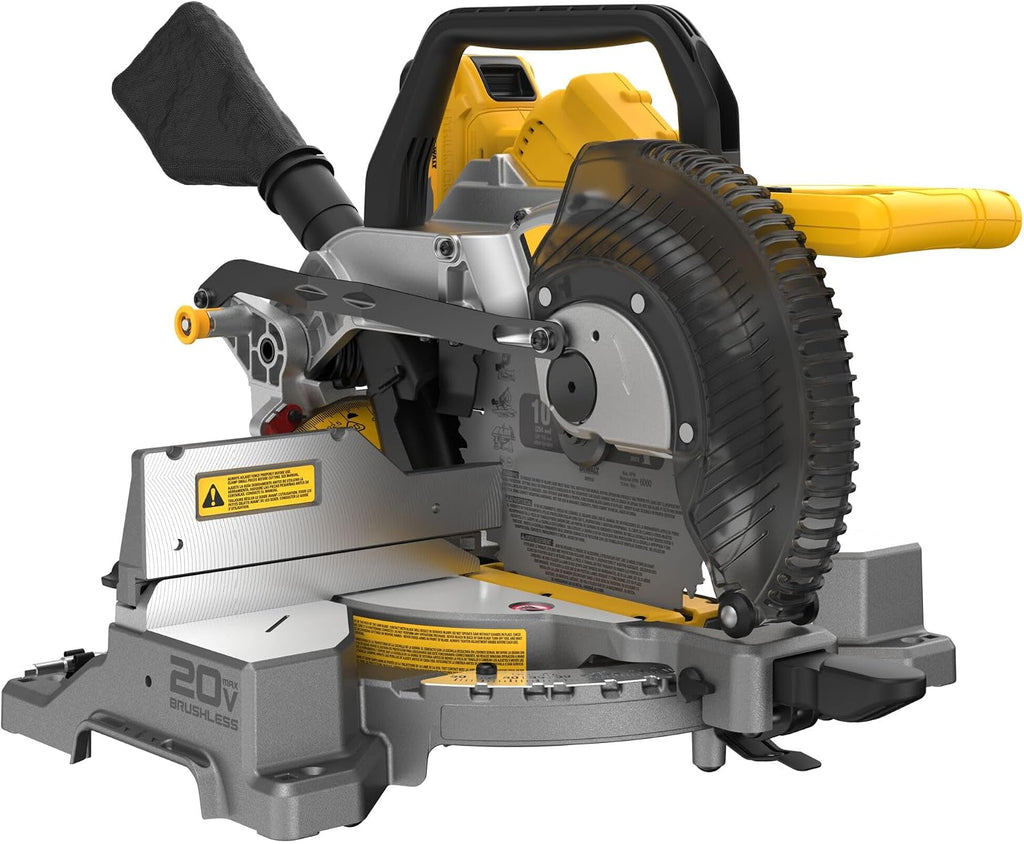 DEWALT 20V MAX XR 10 in. Double Bevel Fixed Miter Saw Kit (DCS714WW1)