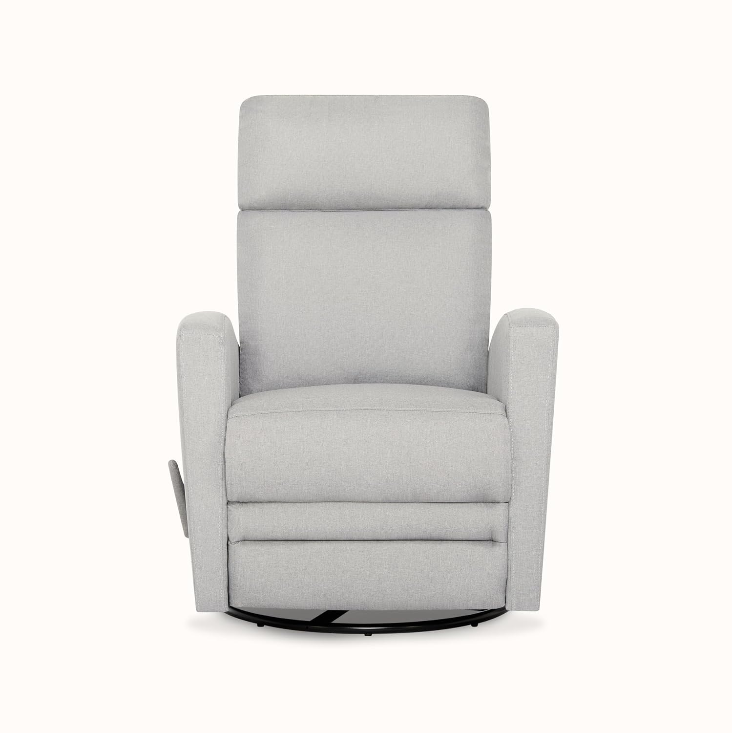 Dream On Me Chatham Basic Nursery Rocking Glider in Grey, 360° Swivel Motion, FSC Certified, Greenguard Gold & JPMA Certified Nursery Glider, Three Rocking Modes Nursery Glider Recliner