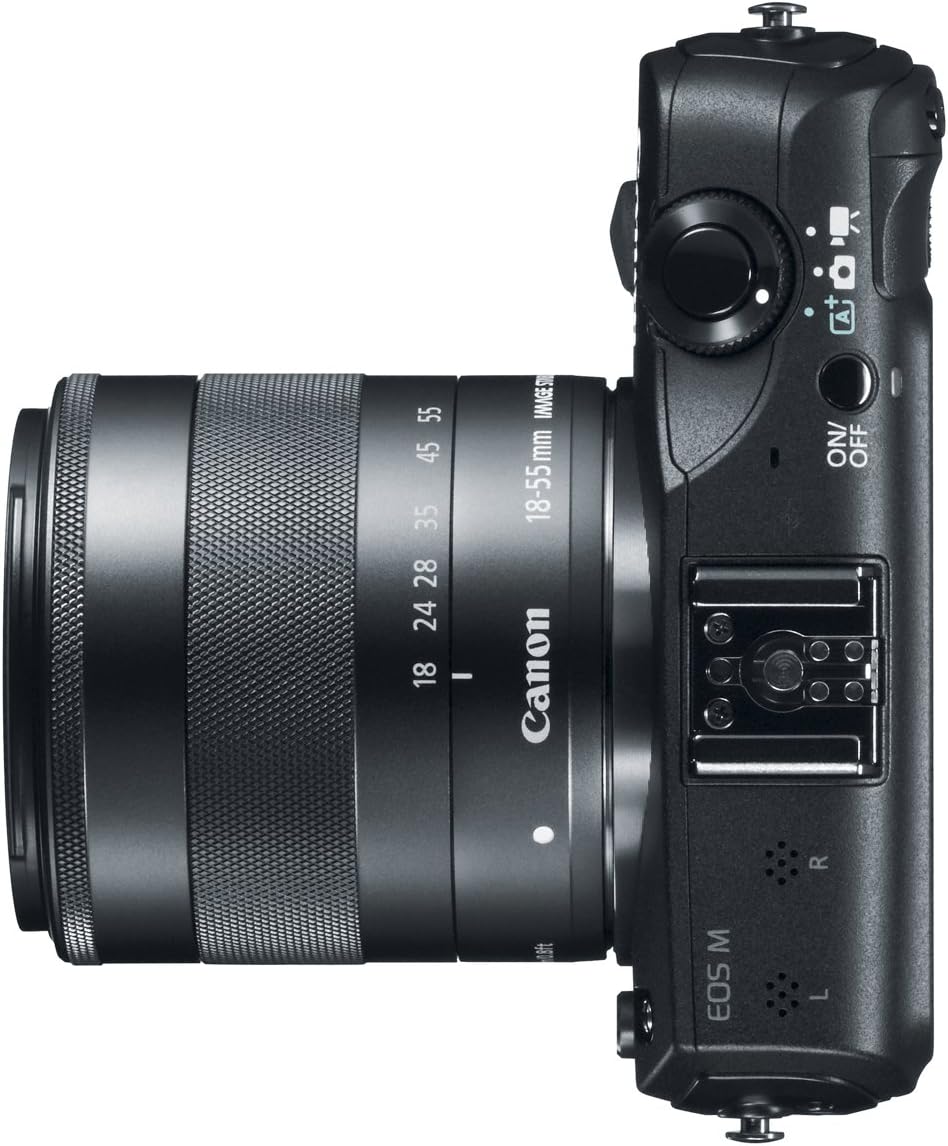 Canon EOS M 18.0 MP Compact Systems Camera with 3.0-Inch LCD and EF-M18-55mm is STM Lens