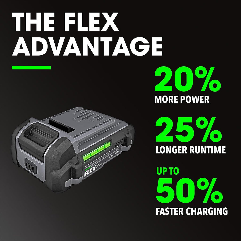 FLEX 24V Brushless 21° Framing Nailer Kit, Zero Ramp-up Time, 3 Nails/Sec, Ideal for Framing, Sheathing and Decking, w/ 5.0Ah Lithium Battery & 160W Fast Charger - FX4351A-1C
