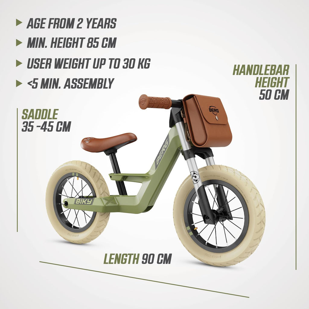 BERG Biky - Balance Bike - Lightweight Toddler Bike - Easy to Use Mini Bike - Ages 2-5 Years