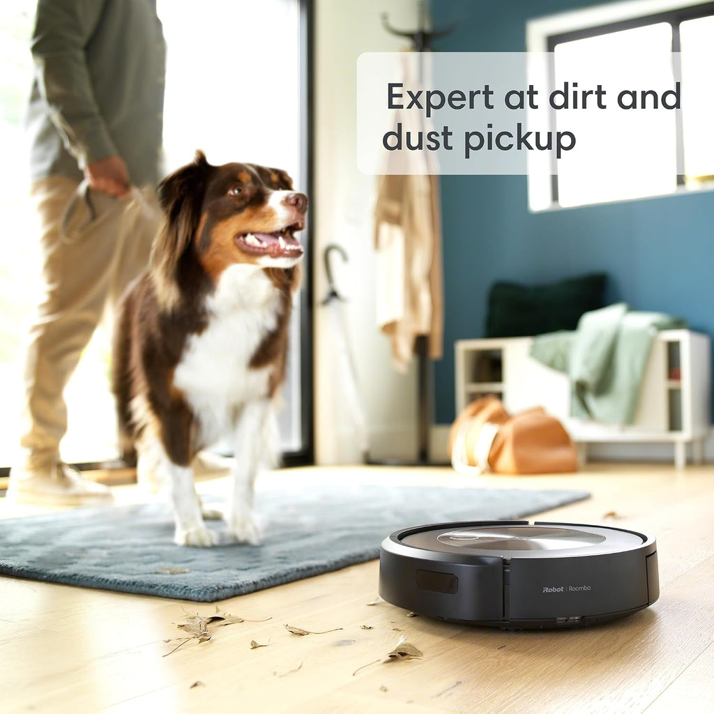 iRobot Roomba j9+ Self-Emptying Robot Vacuum – Powerful Suction, Identifies and Avoids Obstacles Like Waste, Self-Empties for 60 Days, Best for Homes with Pets, Smart Mapping, Works with Alexa