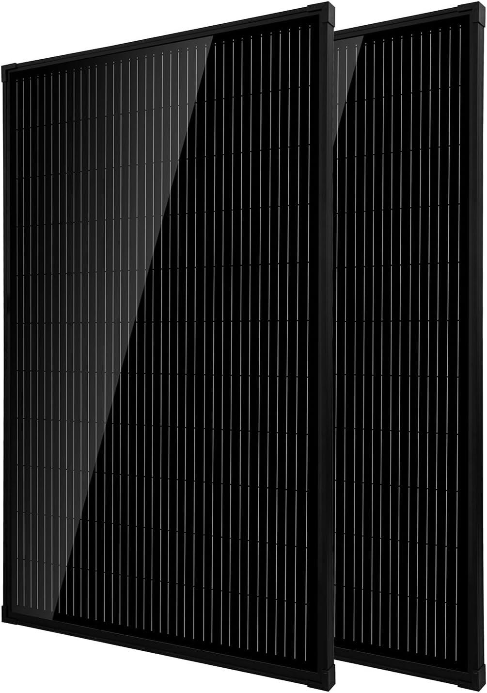 Topsolar Solar Panel 340W, 12 V/24V Monocrystalline Solar Panel PV Panel Off Grid Solar Power for Motorhome, Shed, Campervan, Caravan and Boat