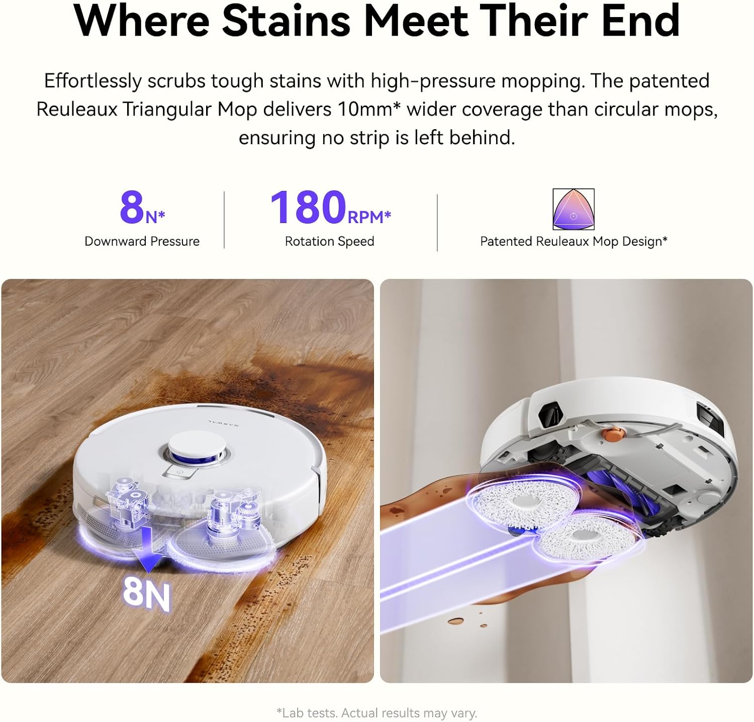 NARWAL Freo X10 Pro Robot Vacuum and Mop Combo, 11,000Pa Suction,DualFlow Tangle-Free System,MopExtend Edge Cleaning,Self-Emptying,Auto Mop Wash & Dry,for Pet Hair & Hard Floors,White