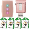 Fujifilm Instax Mini Link 3 Printer Bundle Instax Mini Film (40 Sheets), Instax Mini Link 3 Protective Case (Rose Pink)