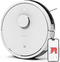 TECBOT S3 PRO Robotic Vacuum Cleaner and mop, LiDAR Navigation, 150mins Runtime&4,000Pa Suction, Automatic Charging Robot Vacuum Cleaner, WiFi,App,Alexa, Ideal for Hard Floor, Pet Hair,White