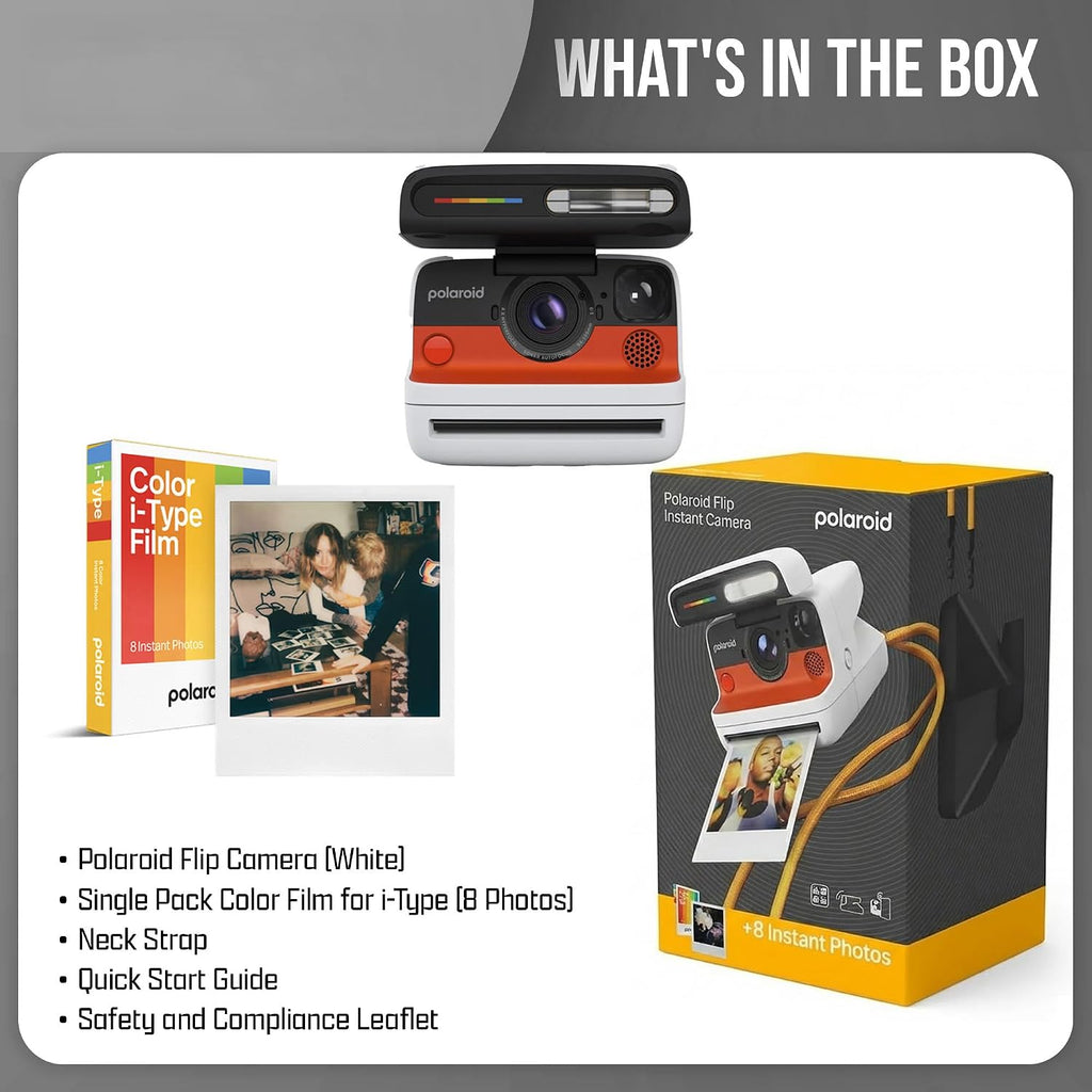 Polaroid FLIP White + Color Film Bundle (8 Photos)