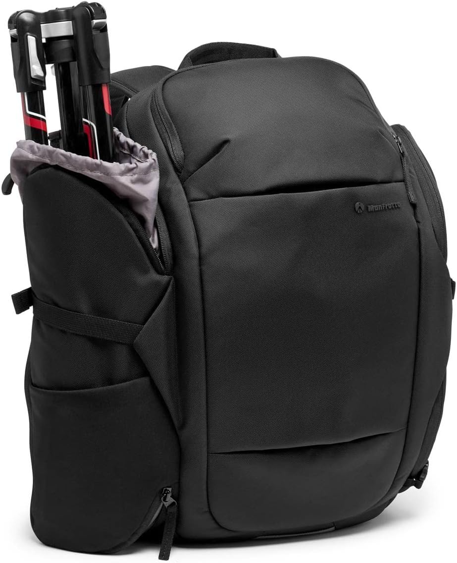Manfrotto Advanced Travel III Photography Backpack for Camera and Laptop, Bag for Reflex/Mirrorless Camera with Lenses, with Interchangeable Dividers, Tripod Mount, Expandable Pocket, Side Access