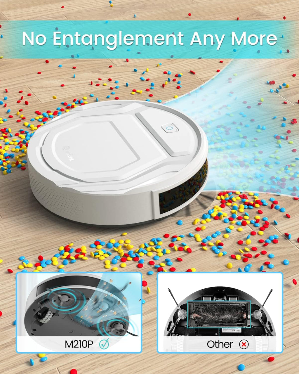 Lefant M210P Robot Vacuum with Remote Control