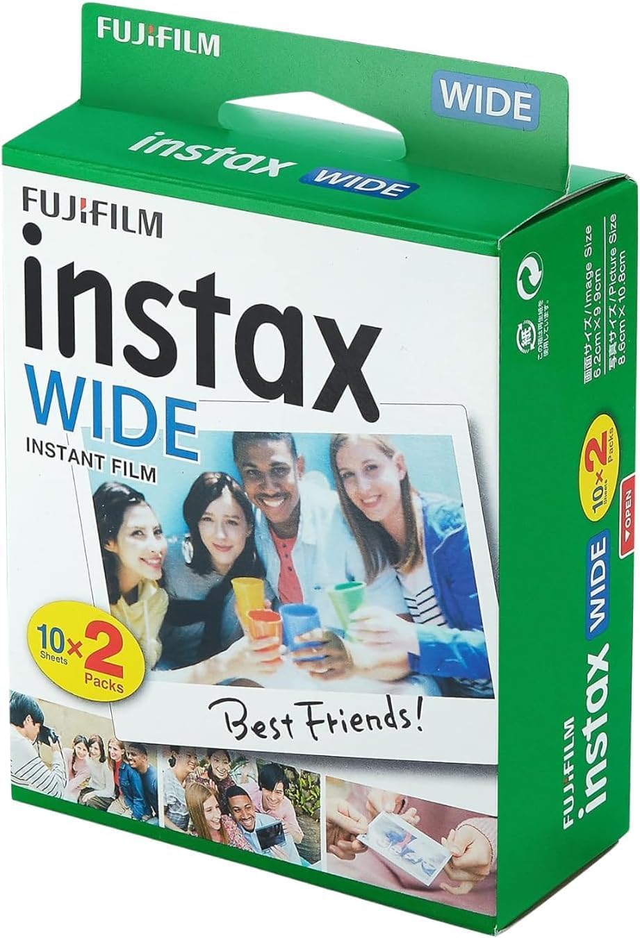 Fujifilm Instax Wide Instant Films Twin Pack for Instax Wide 210 200 100 300 - BuzzPhoto Value Pack (120 Sheets)