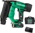 Metabo HPT 18V MultiVolt Brushless Compact Cordless Brad Nailer Kit, 18 Gauge Nailer with Power Tool 2.0Ah Lithium Ion Battery, Drives 5/8' to 2' Brad Nails, NT1850DFT
