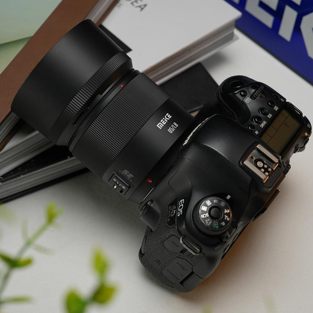 Meike 85mm F1.8 SE Mark II STM AF Full Frame Auto Focus Medium Telephoto High Resolution 8K Portrait Lens Compatible with Canon EOS EF Mount Digital SLR Cameras T8i T7 850D 5D 6D 5D Mark IV 6D Mark II