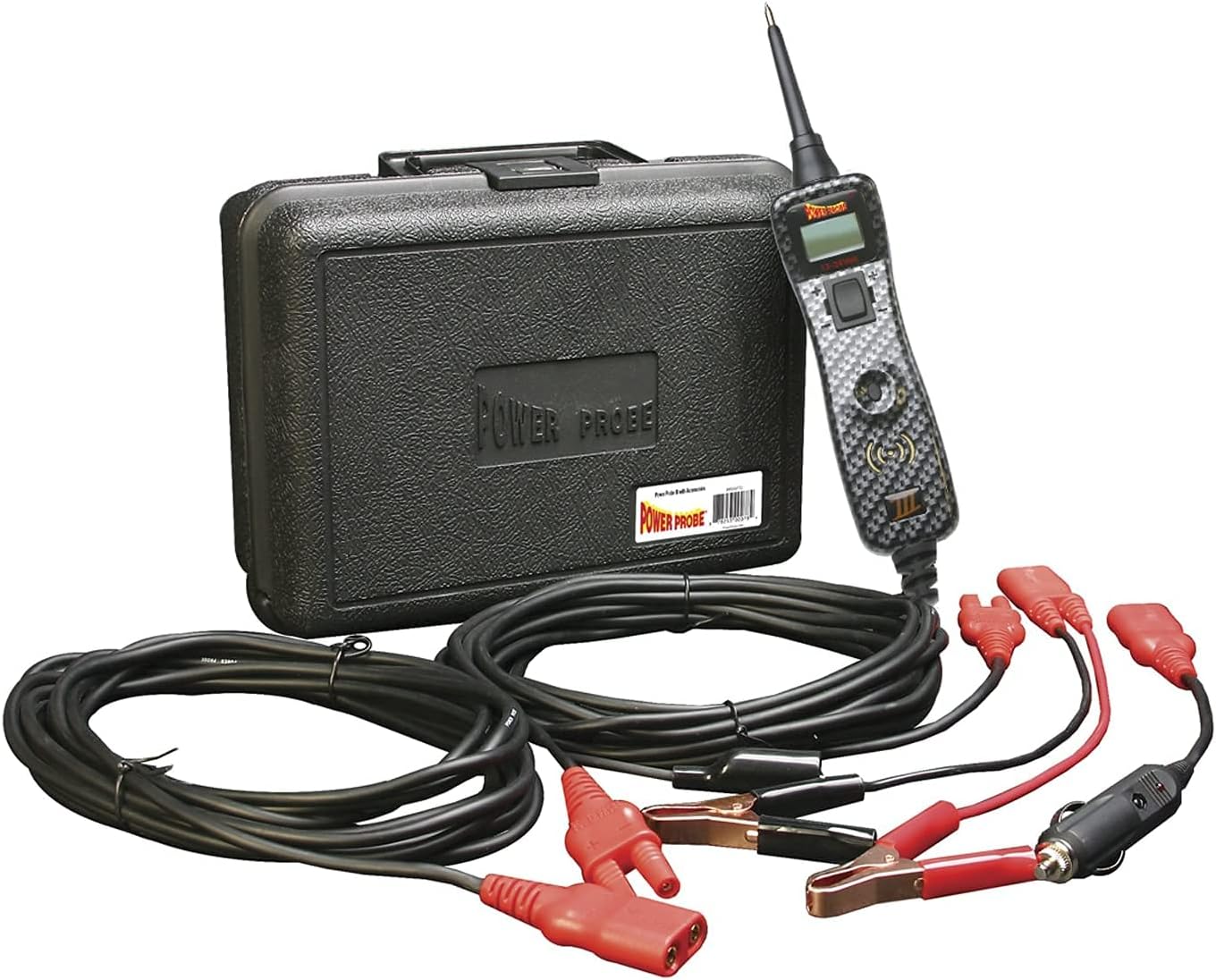 Power Probe III w/Case & Accessories - (PP319FTC) [Car Automotive Diagnostic Test Tool, Digital Volt Meter, AC/DC Current Resistance, Circuit Tester] (Carb - Limited Edition)
