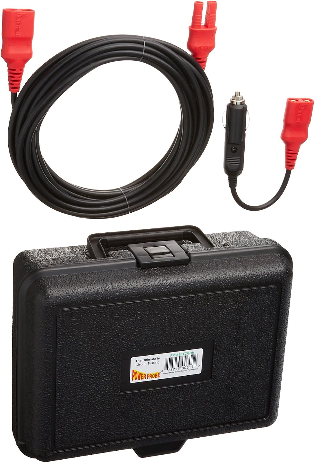 Power Probe III w/Case & Accessories - (PP319FTC) [Car Automotive Diagnostic Test Tool, Digital Volt Meter, AC/DC Current Resistance, Circuit Tester] (Green - Limited Edition)